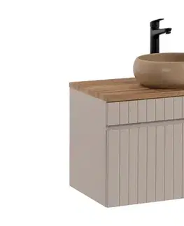 Skrinky s umývadlom ArtCom Kúpeľňová skrinka s umývadlom a doskou ICONIC Cashmere DU80/1 | 80 cm