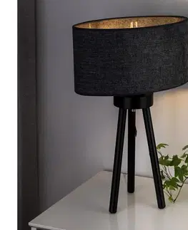 Lampy  - Stolná lampa OVAL 1xE27/15W/230V pr. 30 cm šedá 603546