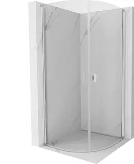 Sprchovacie kúty MEXEN - MIST dverná časť štvrťkruhová (2d) 70x70x200 cm 6mm chróm, číra 8A31-070-070-01-00