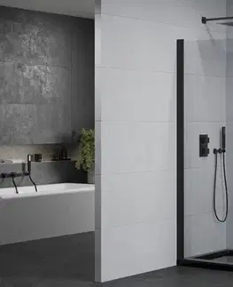 Vane MEXEN/S - Pretória sprchovací kút 80x70, transparent, čierna + sprchová vanička vrátane sifónu 852-080-070-70-00-4070B