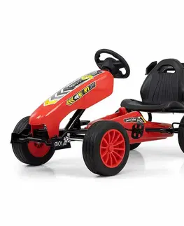 Detské vozidlá a príslušenstvo Milly Mally Štvorkolka Go-kart Rocket, červená