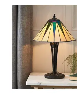 Lampy Endon 70367 - Stolná lampa Tiffany DARK STAR 1xE14/40W/230V, priemer 30 cm 70367