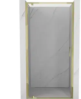 Sprchovacie kúty MEXEN - Exo sprchové dvere krídlové 65, transparent, zlatá 8181-065-000-50-00