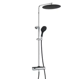 Kúpeľňové batérie Eisl Eisl - Sprchový set vrátane termostatické batérie GRANDE VITA BLACK DX1103CST