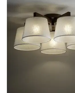 Svietidlá BRILAGI - Prisadený luster LATTE 5xE27/15W/230V borovica/biela 11579