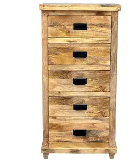 Komody Komoda Devi 60x120x45 indický masív mango