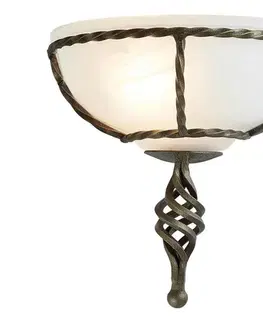 Svietidlá Elstead PB-WU-BLK-GOLD - Nástenné svietidlo PEMBROKE 1xE27/60W/230V PB-WU-BLK-GOLD