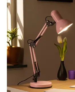 Lampy BRILAGI - LED Stolná lampa ROMERO 1xE27/10W/230V ružová BG0259 + BG0208