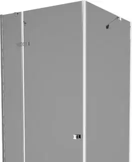 Vane MEXEN/S - Roma sprchovací kút 70x70, grafit, chróm + biela vanička so sifónom 854-070-070-01-40-4010