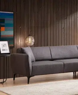 Sedacie súpravy Rohová sedacia súprava / Rohová pohovka Belissimo Right - Dark Grey
