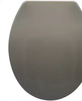 WC dosky Doska Light Gray Pomalým Sklápaním