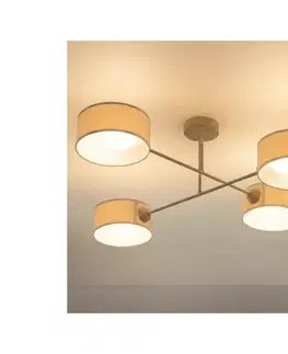 Svietidlá BRILAGI - Prisadený luster VIRGO 4xE14/40W/230V krémová/zlatá H0340