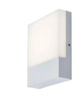 Záhradné lampy Rabalux 77098 vonkajšie nástenné LED svietidlo Gimone, biela