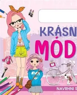 Nalepovačky, vystrihovačky, skladačky Krásna móda - Maľovanka, nálepky