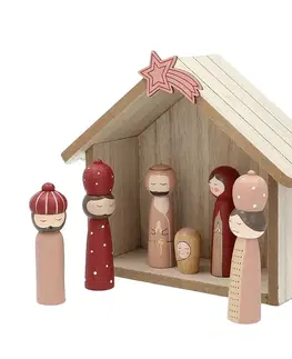 Vianočné dekorácie Vianočný betlehem Retro 24x9x20 cm