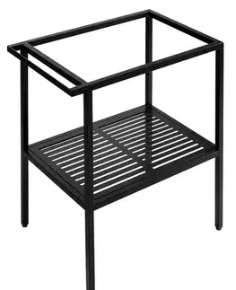 Kúpeľňový nábytok SAPHO - ARYA podstavec pod umývadlo 680x850x450, čierna AR065-M1