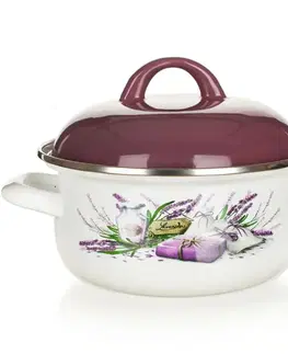Hrnce Banquet LAVENDER smaltovaný kastról 18 cm, pr. 18 cm