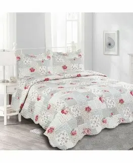 Prikrývky Prehoz na posteľ Patchwork Idea, 230 x 250 cm, 2 ks 50 x 70 cm, 230 x 250 cm