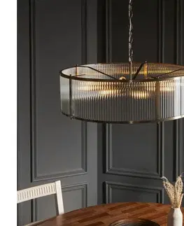 Svietidlá Endon 119455 - Luster na reťazi RIDGETON 8xE14/7W/230V mosadz 119455