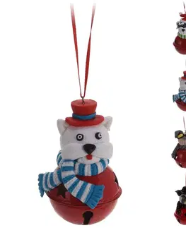 Vianočné dekorácie MAKRO - Figurka vianočná závesná 8cm rôzne druhy