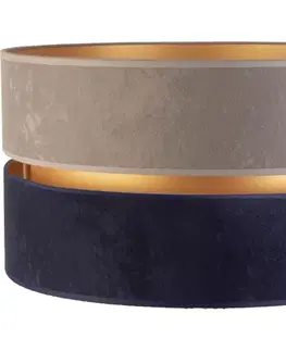 Predlžovacie káble  - Tienidlo univerzálne DUO E27 pr. 40 cm šedá/modrá/zlatá 82689