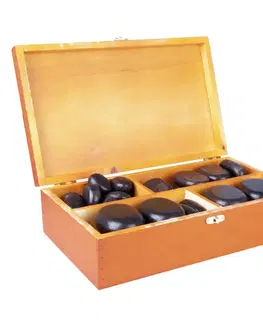 Masážne prístroje Lávové kamene inSPORTline Basalt Stone - 36 ks