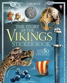 Encyklopédie pre deti a mládež - ostatné The Story of the Vikings Sticker Book - Megan Cullis