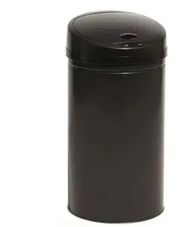 Odpadkové koše Kôš odpadkový bezdotykový SENZO 60 l, okrúhly, čierny