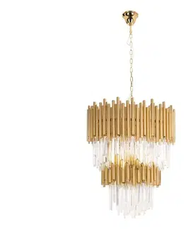 Svietidlá MAXLIGHT P0283 - Luster na reťazi VOGUE 16xE14/40W/230V pr. 60 cm zlatá P0283