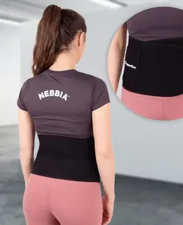 Zdravotné bandáže a ortézy Neoprénový pás inSPORTline Waistpire s vreckom čierna - M
