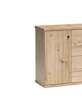 Komody a skrinky CAROLYN C4 široká komoda, dub artisan