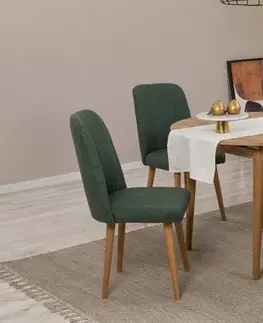 Jedálenské sety Jedálenský set s rozkladacím stolom a stoličkami (5 kusov) Vina 1070 - Atlantic Pine, Green
