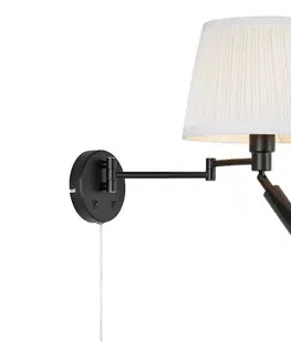 Svietidlá Markslöjd 109016- LED nástenné svietidlo PIVOT 1xE27/40W/230V + LED/4W krémová/čierna 109016