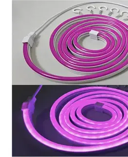 LED osvetlenie  LED Flexibilný pásik NEON LED/5V USB 1,8 m fialová 008 0001134