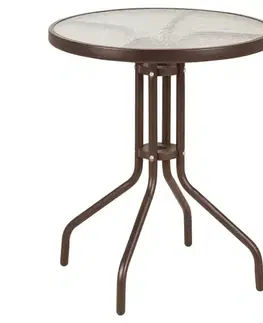 Ratanové stoly Stôl Bistro XT3182 hnedý