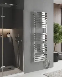 Radiátory do kúpeľne MEXEN/S - Bachus radiátor + vykurovacia tyč 1600 x 500 mm, 900 W, chróm W109-1600-500-2900-01