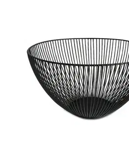 Misky UTC Miska na ovocie KITCHISIMO, priemer 25 cm, čierna 320303