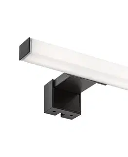 Kúpeľňové zrkadlá Rabalux 75050 - LED osvetlenie kúpeľňového zrkadla OLIRO LED/4W/230V IP44 20 cm čierne 75050