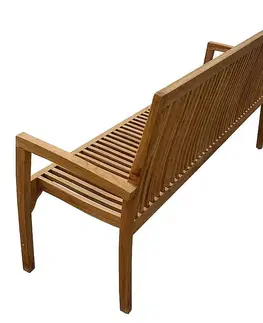 Záhradné lavice Záhradná lavica pevná RIVIERA 180 cm (teak)