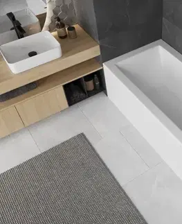 Vane MEXEN/S - Cube obdĺžniková vaňa 160 x 70 cm s panelom, biela 55051607000X