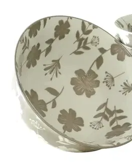 Misky polievka, kompót, šalát MAKRO - Miska na polievku kvety porcelánová, sada 4ks