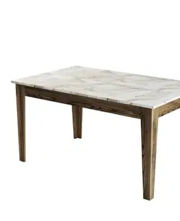 Jedálenské stoly Jedálenský stôl Milan 515 - Walnut, White