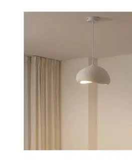 Svietidlá BRILAGI - Závesný luster na lanku WABI SABI 1xE27/40W/230V pr. 35 cm biely 422WBL1104