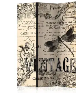 Paravány Paraván Vintage Correspondence Dekorhome