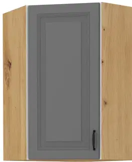 Kuchynské skrinky STELLA 58X58 GN-90 horná skrinka, stredne šedá/dub Artisan