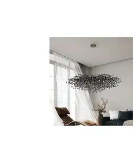 Svietidlá Paul Neuhaus 2031-18 - Závesný luster na lanku ICICLE 15xG9/40W/230V 75x150 cm čierna 2031-18