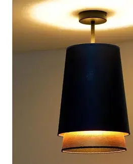 Svietidlá  - Prisadený luster BELL SHINY 1xE27/15W/230V pr. 25 cm modrá/medená 604307