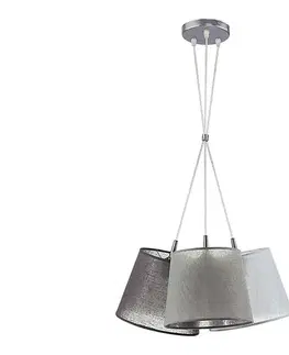 Svietidlá  - Luster na lanku ROSSA 3xE27/40W/230V antracit/šedá 6400
