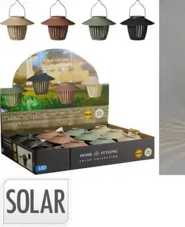 Záhradné lampy Kinekus Svetlo záhradné LED solárne závesné mix farieb