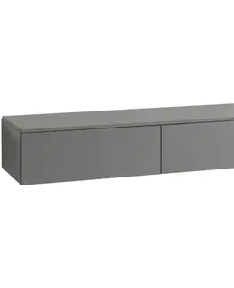 Kúpeľňový nábytok CERANO - Kúpeľňová skrinka pre umývadlá na dosku Noira - šedá matná - 120x28x48 CER-8050BD7613